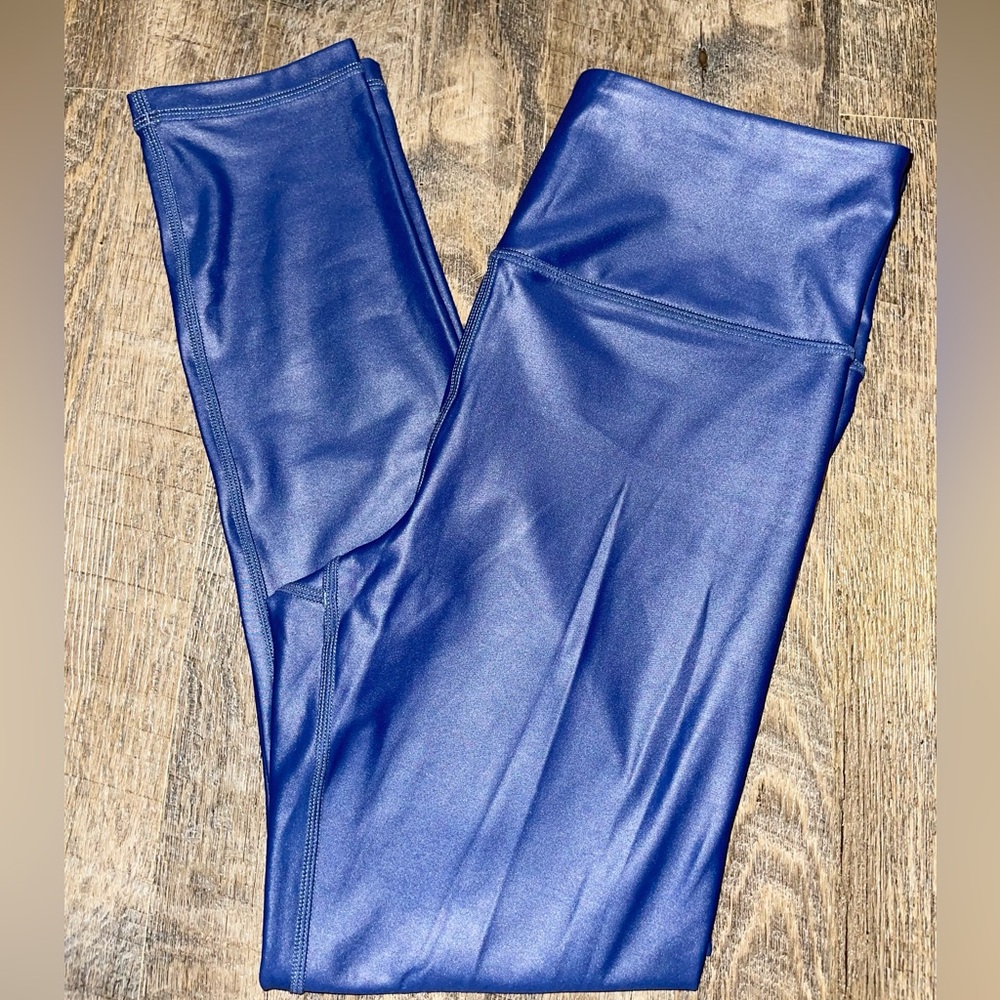 Zyia Navy Metallic Light n Tight Leggings
